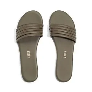 TKEES Sarena Olive Green Slide Sandals, size 9 Tkees - Serena - Olive – Wardrobe Apparel main image 3
